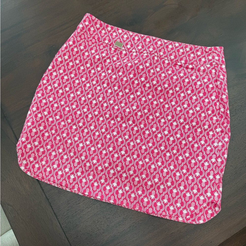 Stylish Pink Patterned Skort
